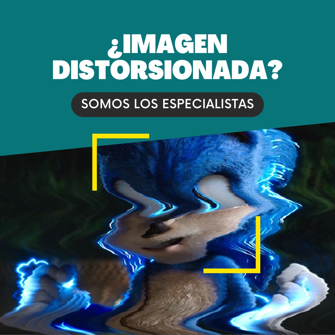 Imagen distorsionada.