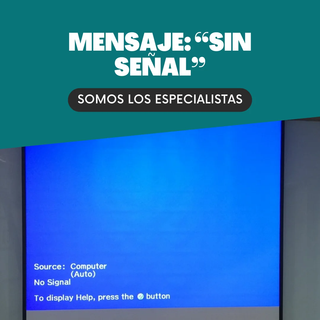 Imagen de mensaje sin señal.