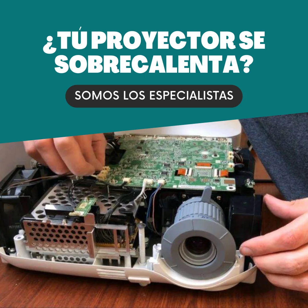 Imagen de proyector se sobrecalienta.